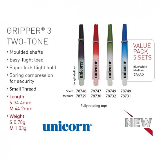 Unicorn Gripper 3 TWO-TONE Shaft